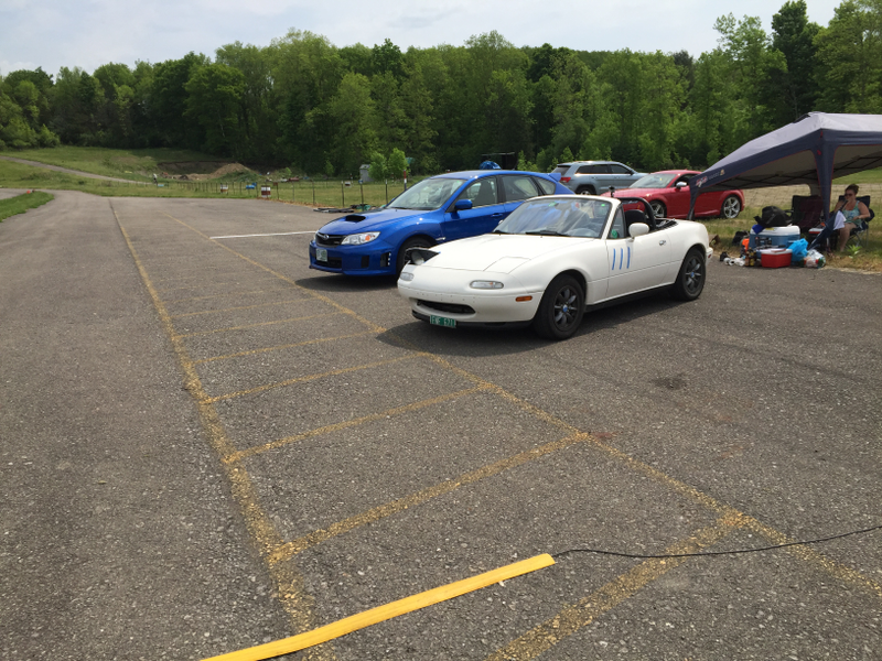 In the pit awaiting my turn. Winking headlight is due to a deers’ attempt to ruin the day.